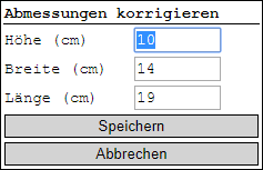 Input Field with marked Value